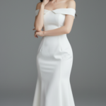 Chân dung chân thực của người mẫu trẻ với phong cách thanh lịch và tự tin