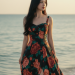 Chân dung nữ thanh lịch bên bờ biển cho sự tự tin và cuốn hút