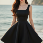 Chân dung trẻ trung đầy cuốn hút bên bờ biển với sắc nét hoàn hảo