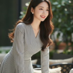 Chân dung cô gái trẻ thanh lịch và quyến rũ giữa không gian cafe sang trọng