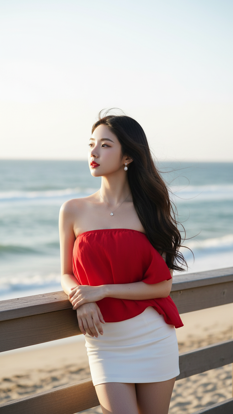 Chân dung trẻ trung đầy sức sống bên biển, vẻ đẹp thanh thoát và tự nhiên của cô gái 21 tuổi