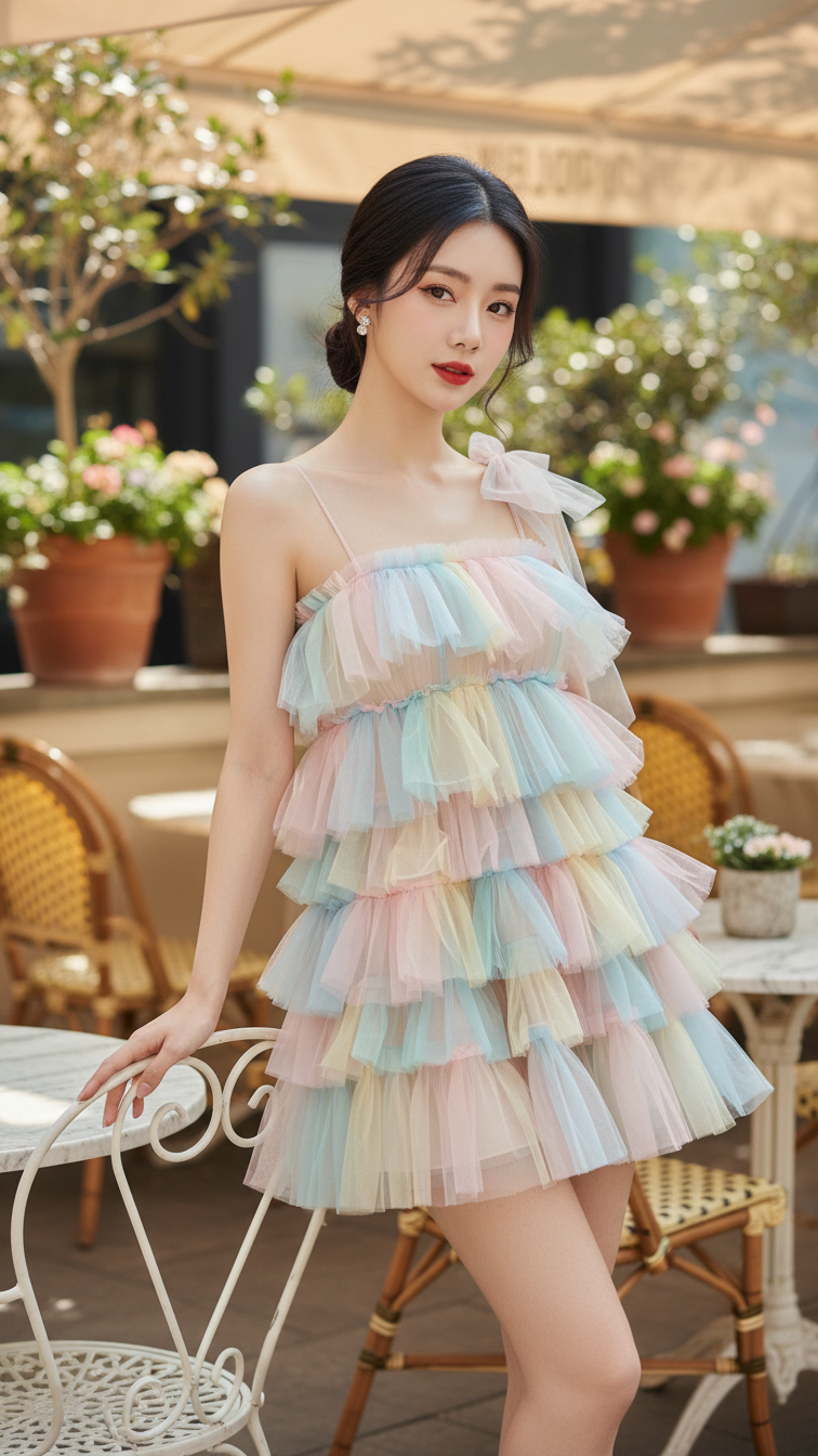 Chân dung thanh lịch của cô gái trẻ giữa không gian cafe sang trọng