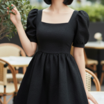 Chân dung thanh lịch của cô gái trẻ trong không gian quán cà phê sang trọng