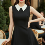 Chân dung cô gái trẻ hiện đại tại quán cafe sang trọng