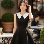 Chân dung phong cách nữ tính trẻ trung tại quán cafe sang trọng