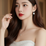 Vẽ chân dung thực tế của cô gái trẻ, giữ nguyên khuôn mặt gốc không chỉnh sửa