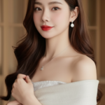 Vẽ chân dung giống hệt hình ảnh gốc của một cô gái trẻ không chỉnh sửa