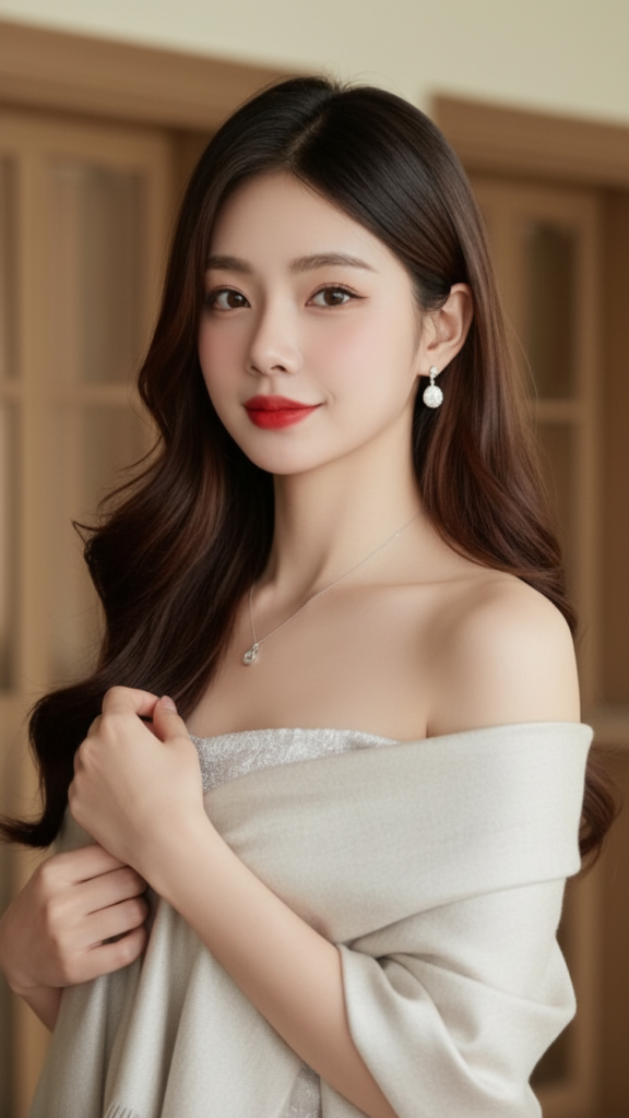 Vẽ chân dung giống hệt hình ảnh gốc của một cô gái trẻ không chỉnh sửa