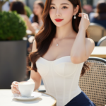 Chân dung quý cô thanh lịch giữa lòng phố cà phê sang trọng