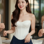 Chân dung cô gái trẻ thanh lịch giữa không gian cafe sang trọng và sôi động