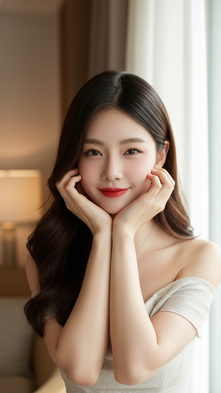 Vẽ chân dung chân thực của cô gái trẻ giống hệt ảnh gốc không cần chỉnh sửa