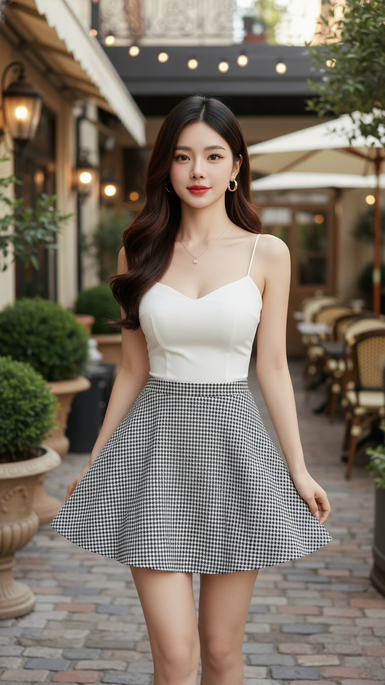 Chân dung cô gái trẻ xinh đẹp trong không gian cà phê sang trọng