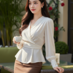 Cách vẽ chân dung thực tế của cô gái trẻ đầy tự tin và thanh lịch