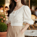 Chân dung thời thượng của cô gái trẻ: Tự tin và thanh lịch giữa không gian sang trọng