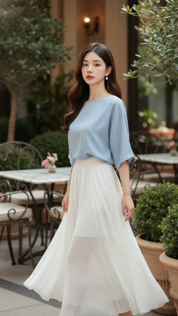 Chân dung thực tế của cô gái trẻ đầy tự tin và thanh lịch giữa không gian sang trọng