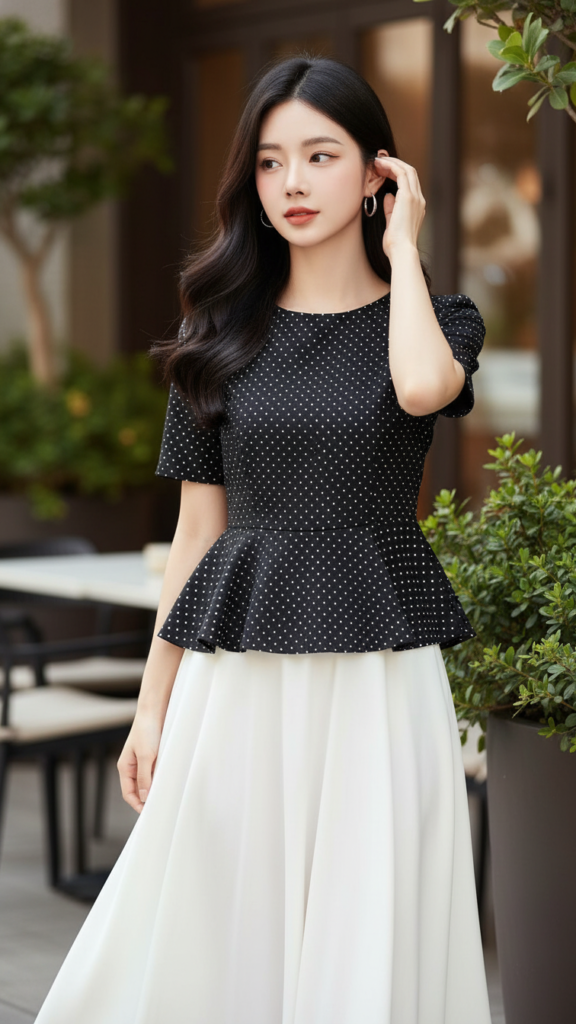 Vẽ chân dung nữ thanh lịch với gu thời trang hiện đại và không gian sang trọng.