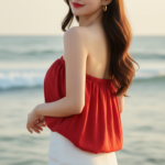 Khám Phá Nét Đẹp Tự Nhiên Của Cô Gái Á Đông Bên Bờ Biển