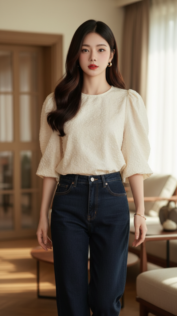 Chân dung thực tế của cô gái trẻ tự tin với phong cách thanh thoát tại homestay