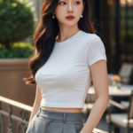 Chân dung thực tế của cô gái trẻ hiện đại tại quán cà phê sang trọng