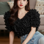 Chân dung cô gái trẻ phong cách thanh lịch trong không gian ấm cúng tại Homestay