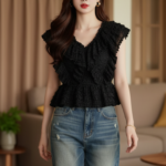 Chân dung thanh lịch và tự tin của cô gái trẻ trong không gian ấm áp tại Homestay