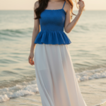 Tận hưởng vẻ đẹp tự nhiên bên biển cùng phong cách thời trang nhẹ nhàng của cô gái trẻ