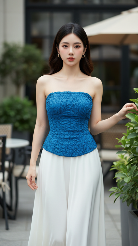 Chân dung người phụ nữ trẻ tự tin và thanh lịch giữa không gian sang trọng