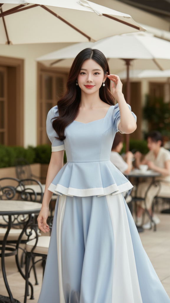 Góc nhìn thời trang của cô gái trẻ giữa không gian sang trọng và ấm cúng