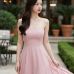 Chân dung cô gái trẻ thanh lịch trong không gian cà phê sang trọng