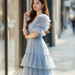 Chân dung cô gái trẻ đầy tự tin giữa phố xá hiện đại