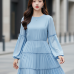 Chân dung thanh lịch của cô gái tiếng tăm trên phố hiện đại