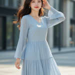 Chân dung sắc nét của cô gái trẻ với vẻ đẹp tự nhiên và phong cách thời trang tinh tế