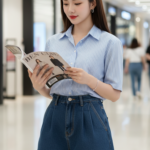 Chân dung thiếu nữ 22 tuổi tại trung tâm mua sắm hiện đại