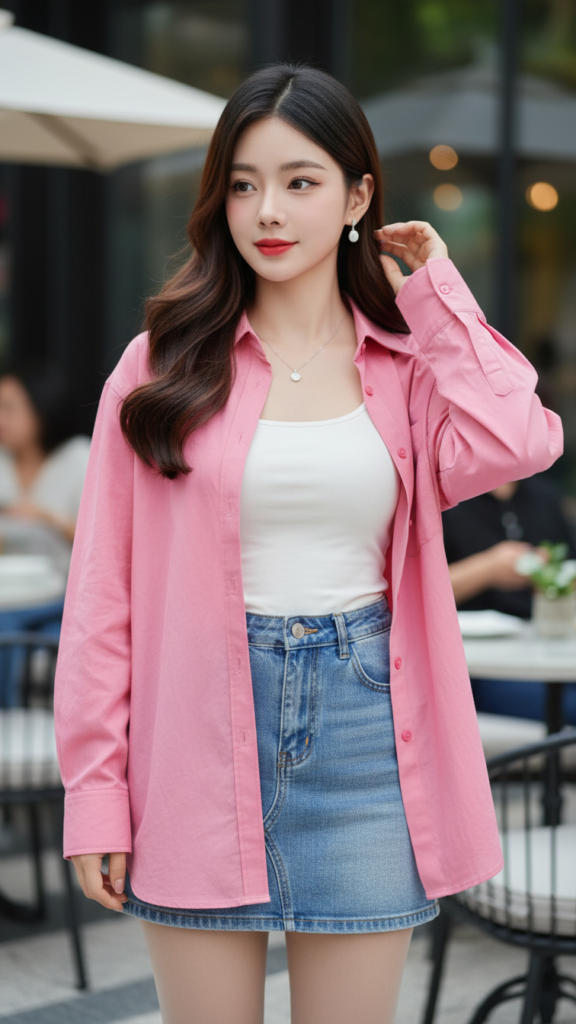 Chân dung thanh lịch của cô gái trẻ giữa không gian quán cafe sang trọng