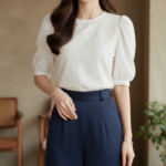 Chân dung thanh lịch của cô gái trẻ giữa không gian ấm áp và vintage