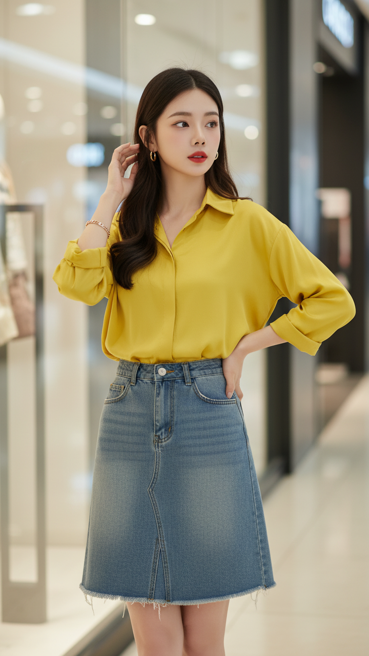 Cách tạo chân dung thực tế của cô gái trẻ đầy tự tin và thanh lịch