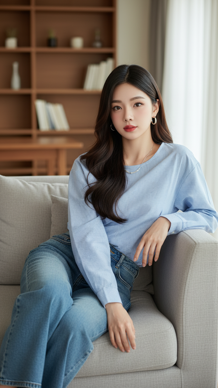 Vẽ chân dung chân thực của cô gái trẻ với phong cách tự nhiên và hiện đại