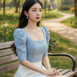 Chân dung thời thượng của cô gái trẻ giữa khung cảnh thiên nhiên tươi đẹp