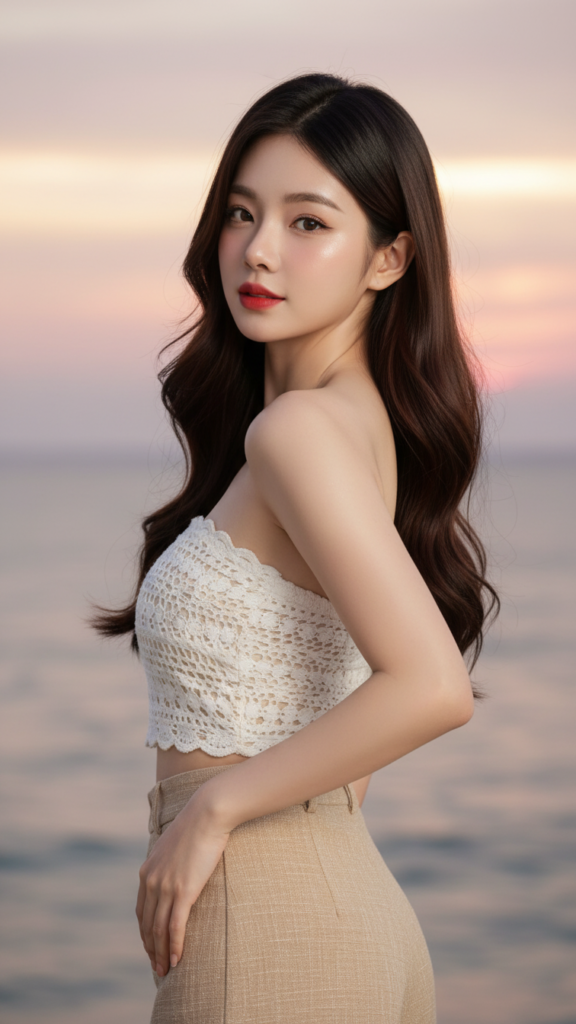 Chân dung thiếu nữ biển cả với phong cách tự nhiên và sự tự tin rạng rỡ