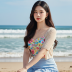 Khám phá phong cách thời trang biển qua chân dung cô gái trẻ thanh lịch