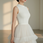 Chân dung thanh lịch của cô gái trẻ với phong cách hiện đại và quyến rũ