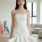 Tạo chân dung thời trang của cô gái trẻ giữa không gian hiện đại và sang trọng