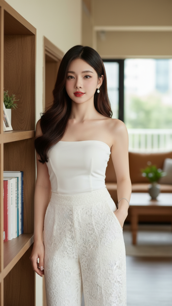 Chân dung cô gái trẻ tự tin với vẻ đẹp tinh tế và phong cách hiện đại