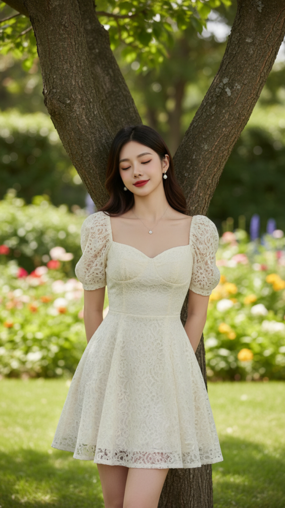 Chân dung thanh lịch của cô gái trẻ giữa cảnh sắc thiên nhiên tuyệt đẹp