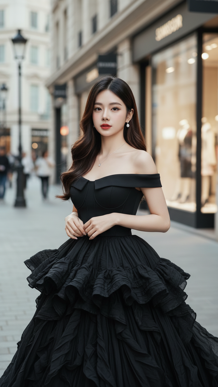 Chân dung thực tế của cô gái trẻ phong cách hiện đại giữa phố thị sành điệu