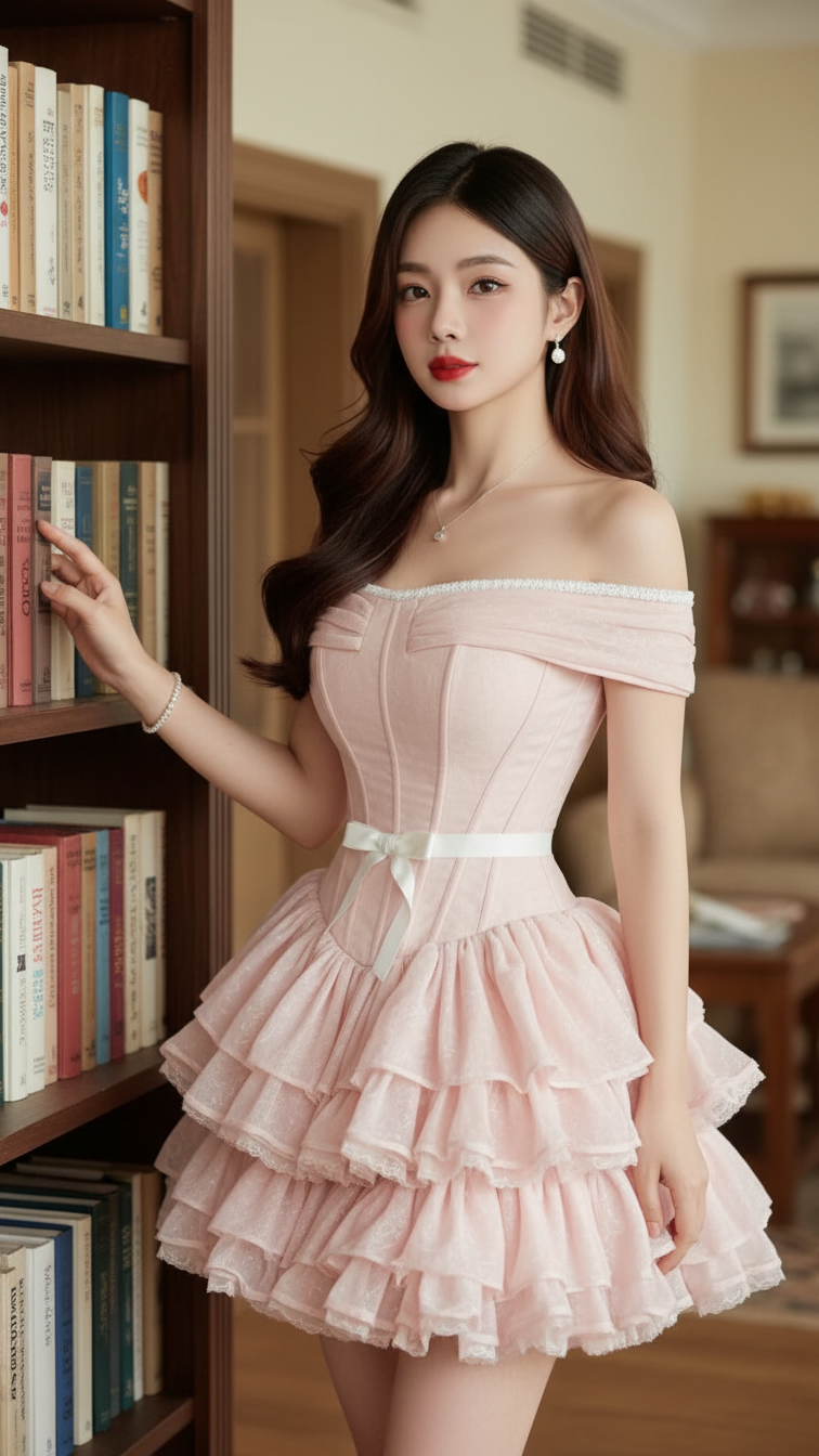 Chân Dung Thời Trang Của Cô Gái Á Đông Tại Không Gian Ấm Cúng