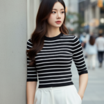 Chân dung trẻ trung của cô gái châu Á tự tin trong phong cách hiện đại