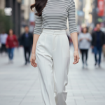 Chân dung nàng gái trẻ tự tin giữa phố xá hiện đại và phong cách.