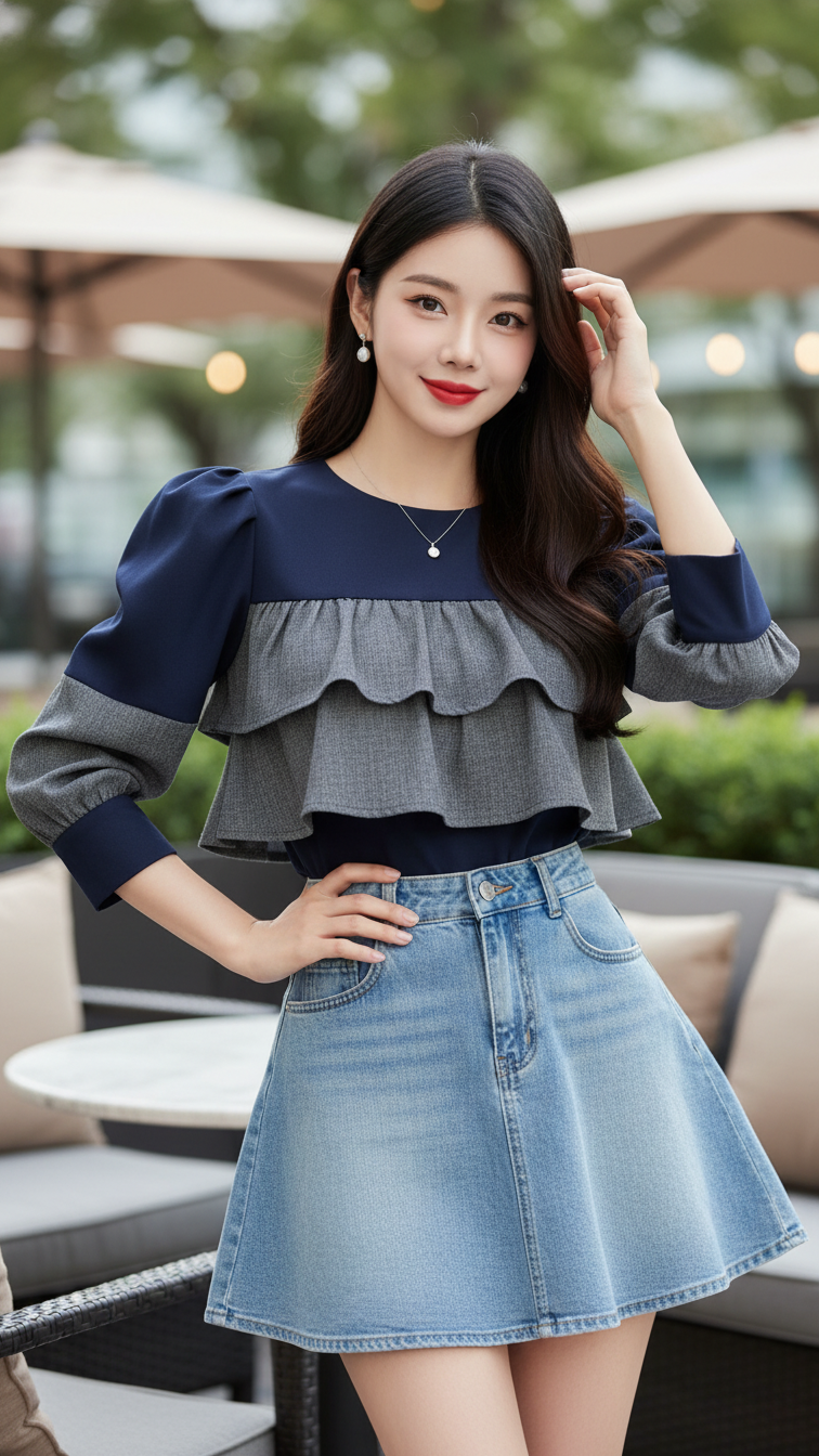 Vẽ chân dung hiện đại của cô gái trẻ tự tin và thanh lịch trong quán café sang trọng