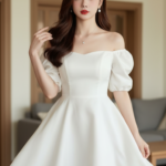 Chân dung thực tế của cô gái trẻ với vẻ đẹp tự nhiên và phong cách thanh lịch